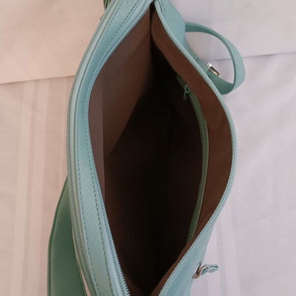 Stone Mountain Teal Leather Purse - Picture 7 of 10